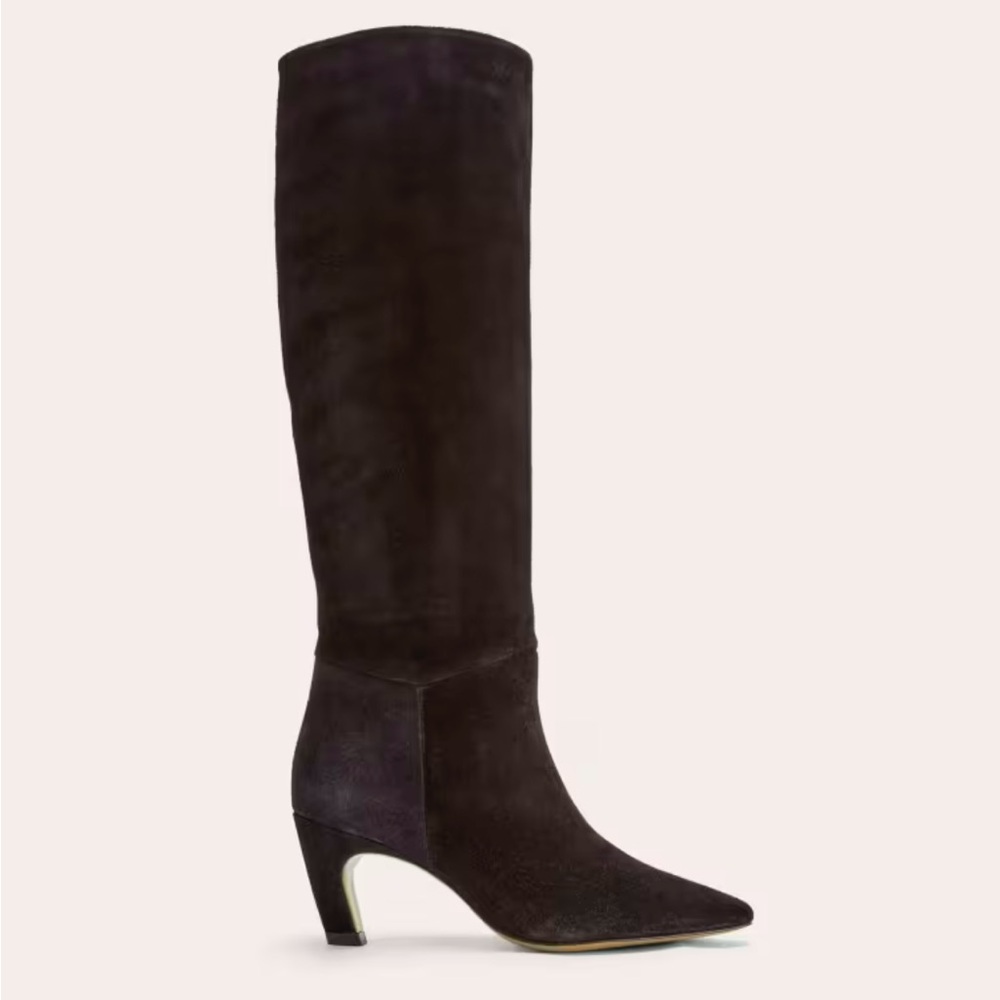 ISO Everlane The Banana Boot in Black Suede